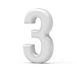 pearl white number 3