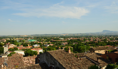 blick über Santarcangelo di Romagna 