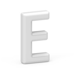 pearl white letter E