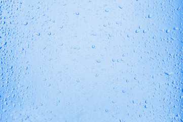 water drops on glass