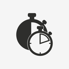 Stopwatch vector icon.