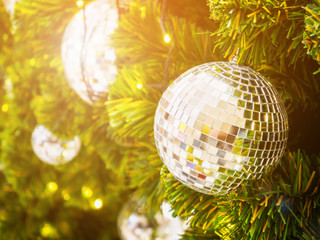 Christmas decorations on the tree