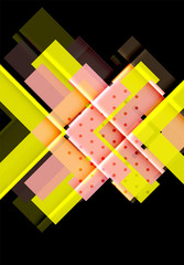 Color arrows on black background