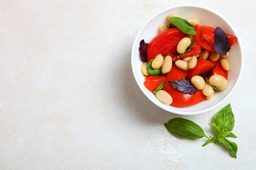 A healthy vegetable salad