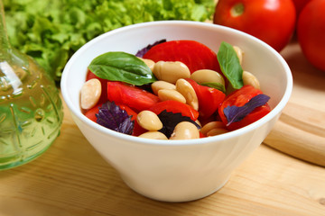 A healthy vegetable salad