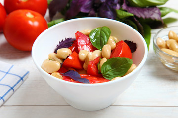 A healthy vegetable salad