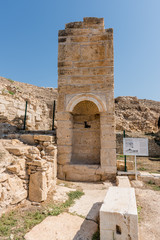 Martyrion of Saint Philip, ancient ruins in Hierapolis, Pamukkale, Turkey. UNESCO World Heritage.