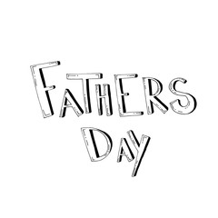 Happy father's day, text design. Vector calligraphy. Typography poster. Usable as background.