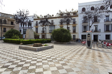 Obraz premium A beautiful view of the Plaza de Pilatos in Seville