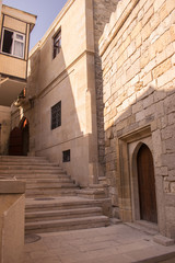 Obraz premium architecture in baku azerbaijan old town street, Baku, Azerbaijan - September 20, 2017