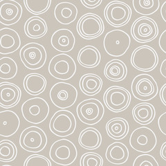 Seamless hand drawn circles background.