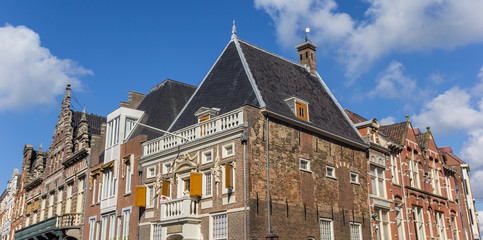 Fototapeta premium Historic buildings at the central market square of Haarlem