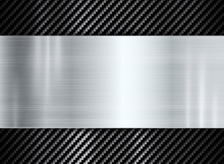 Abstract carbon fiber and metal texture background