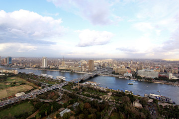 Panorama of Cairo Egypt