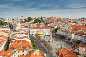 Fototapeta na wymiar Rossio Square, Lisbon Portugal