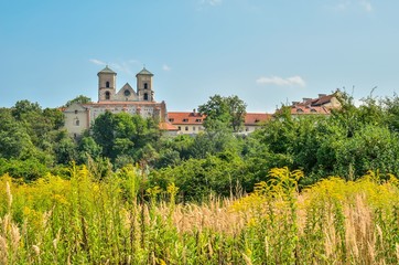 Fototapeta na wymiar Beautiful historic monastery. Benedictine abbey in Tyniec near Krakow, Poland.
