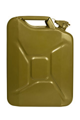 Army metal jerrycan khaki color
