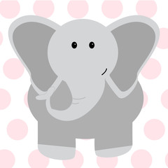 Cute Elephant - Vector