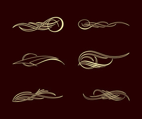 america pinstriping style collection set