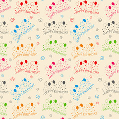 Happy birthday pattern Background