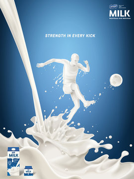 Energetic milk ads