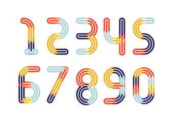 Numbers Colorful Overlay