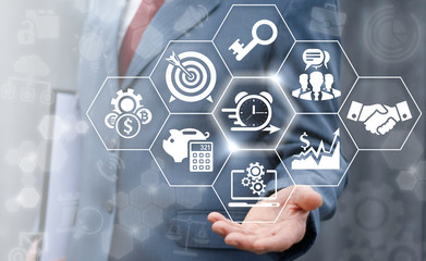 Agile Development (Agility Developing), Time Management, Work Planning Business concept....