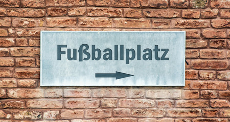 Schild 225 - Fussballplatz