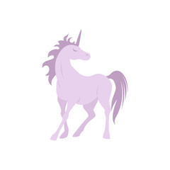 Vector silhouette unicorn image