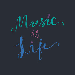 Fototapeta premium Music is Life
