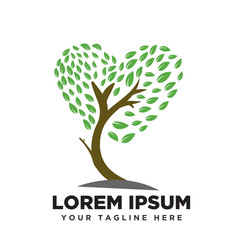 Obraz premium love heart tree