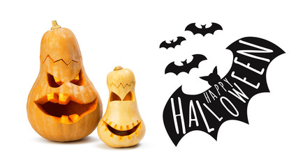 Halloween Pumpkin isolated on white background