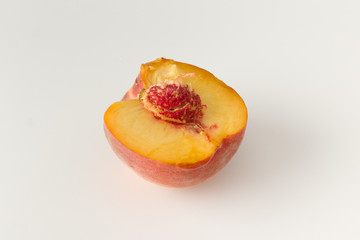 Fresh dissected peach