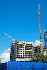 crane at a construction site