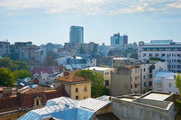 Fototapeta premium Typical architecture of Bucharest, Romania