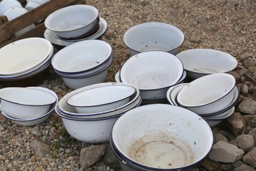 old barges used in the flea market