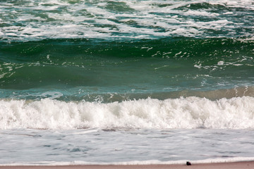 The sea storm wave, marine background.