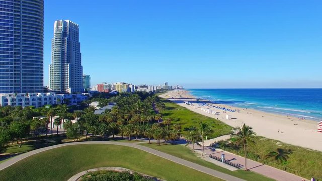 Miami South Pointe aerial view.