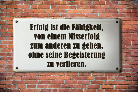 Businessspruch 003 - Erfolg ist die F&auml;higkeit