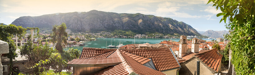 Kotor from a height. Montenegro