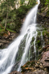 Naklejka premium Rohacsky waterfall in West tatras, Slovakia