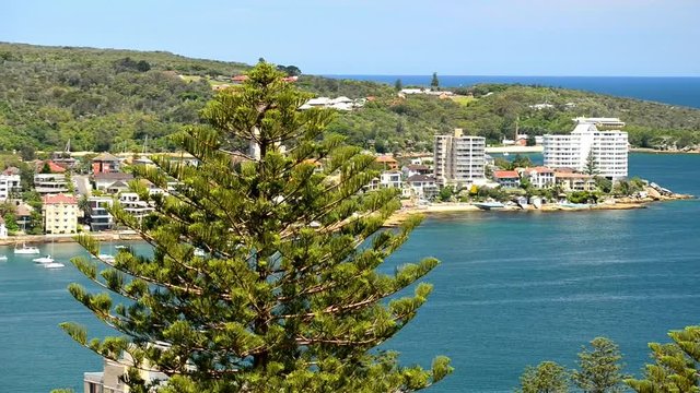 Manly Beach aerial view, Sydney.