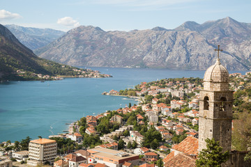 Kotor from a height. Montenegro