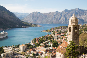 Kotor from a height. Montenegro