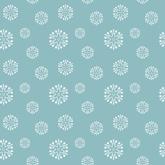 Endless Christmas Pattern. Snowflakes.