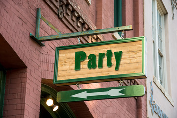 Obraz premium Schild 277 - Party