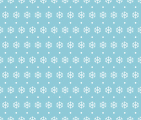 Endless Christmas Pattern. Snowflakes.