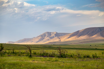 Obraz premium beautiful landscape with clouds in the sky