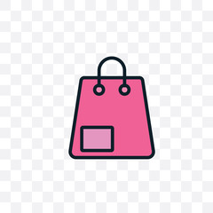 Shopping bag icon vector