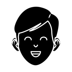 Young man cartoon icon vector illustration graphic design